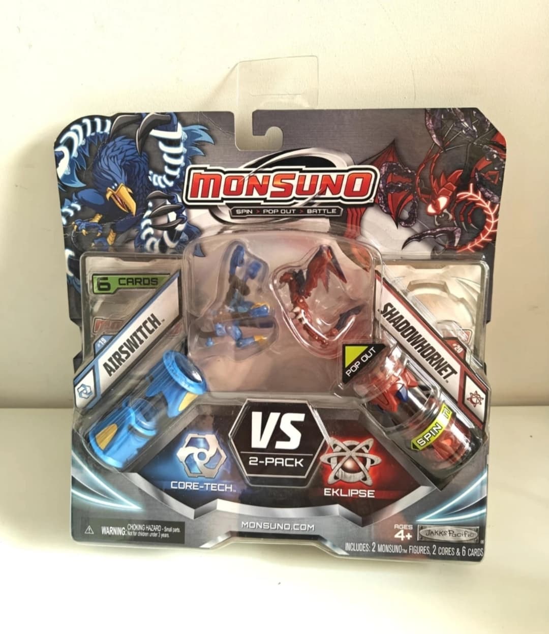 2012 Monsuno Core Combat 2-Pack Airswitch vs Shadowhornet