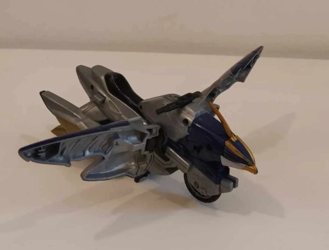 2001 Bandai Power Rangers Silver Rider Cycle Wild Force 9"x3.5" Motorcycle Bike