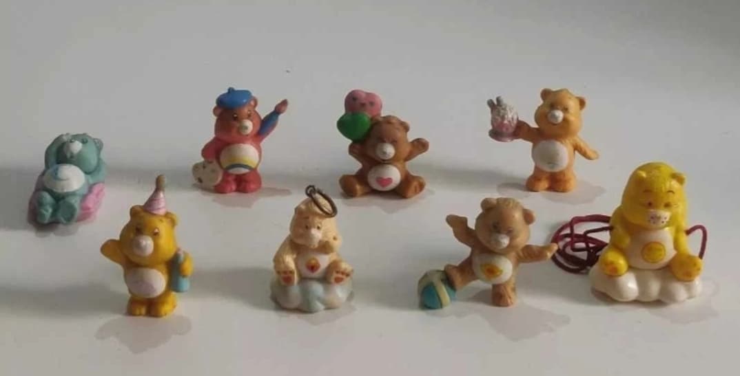 AGC 1980's Care Bears 2" Mini Figures Lot of 8