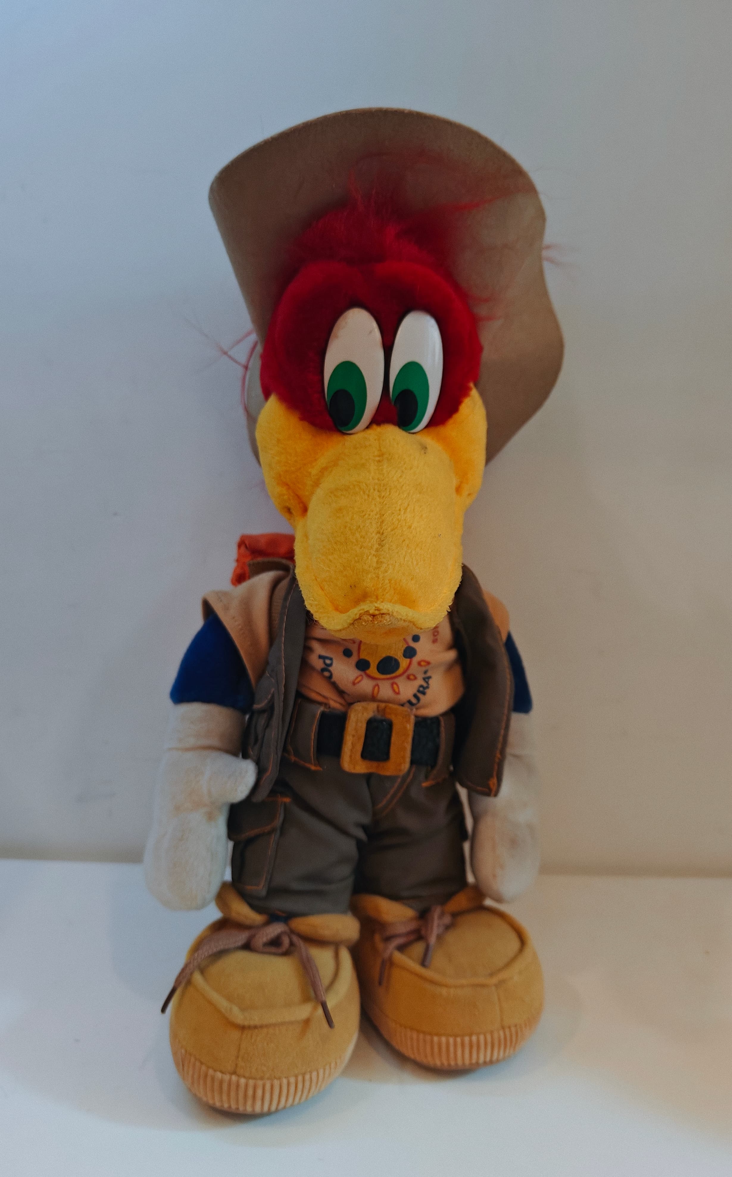 Rare Woody Woodpecker Portaventura Hiker 35cm Plush Toy