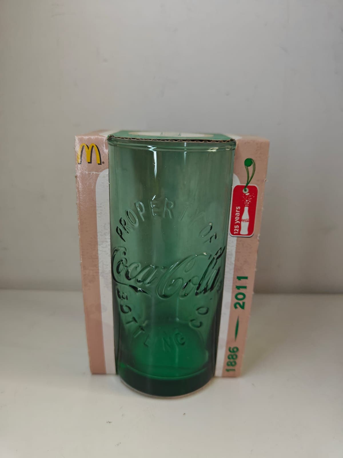 McDonalds 1886-2011 Coca Cola Glass 125th Anniversary