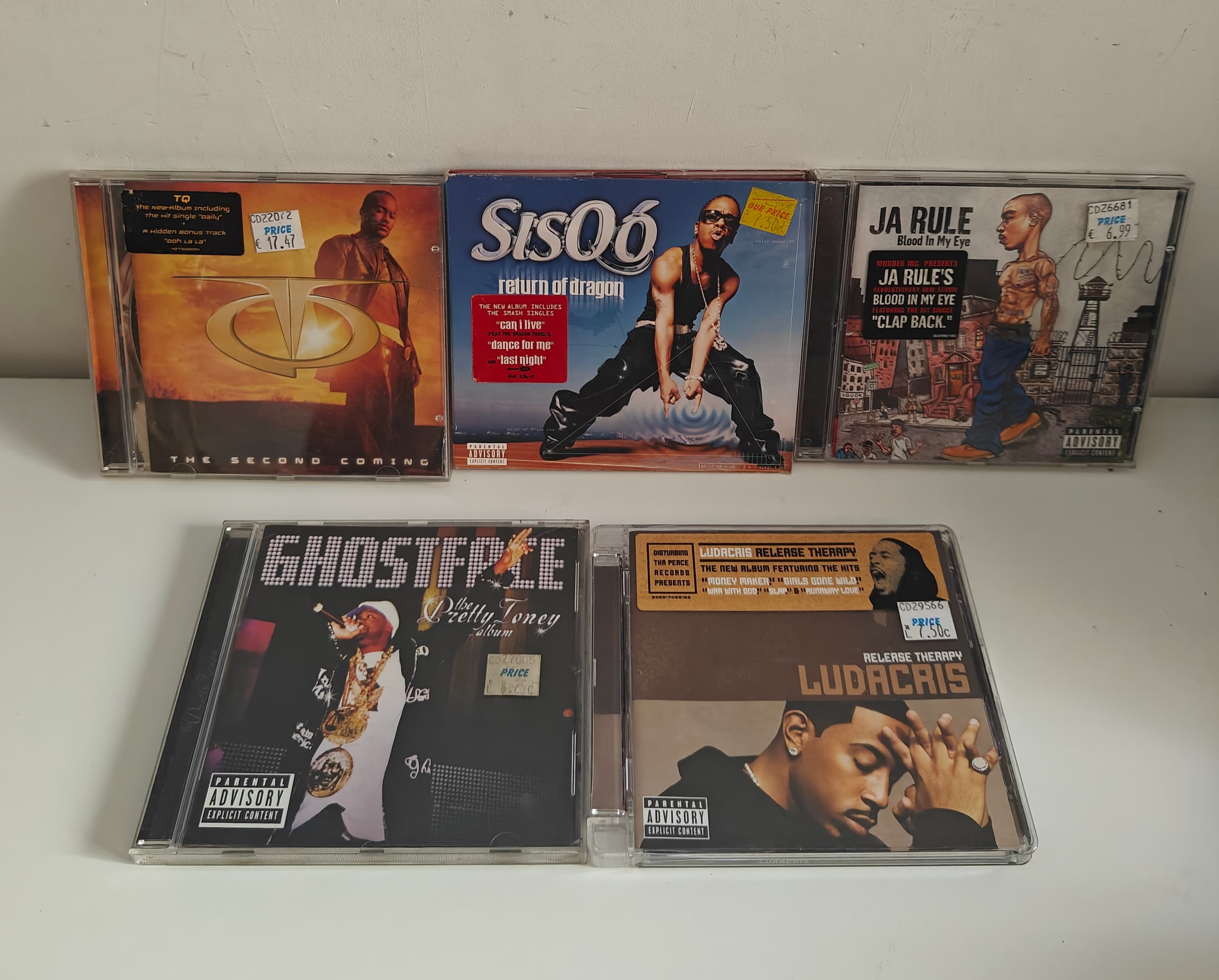 Early 2000s Hip Hop & R&B CD Lot - Ludacris, Ghostface, Ja Rule, Sisqo