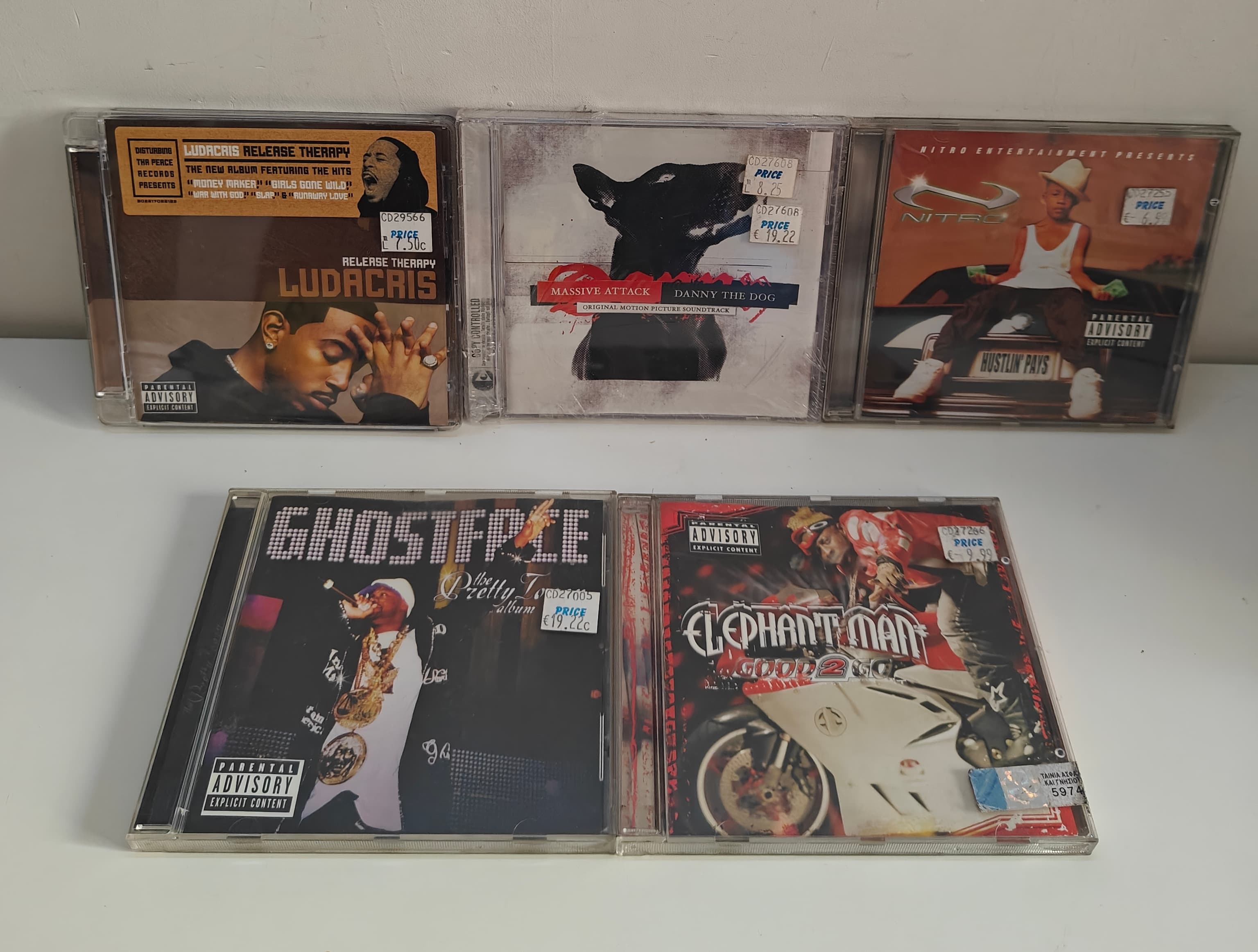 SEALED Massive Attack + 4 CD Hip Hop Lot: Ghostface, Ludacris, Elephant Man