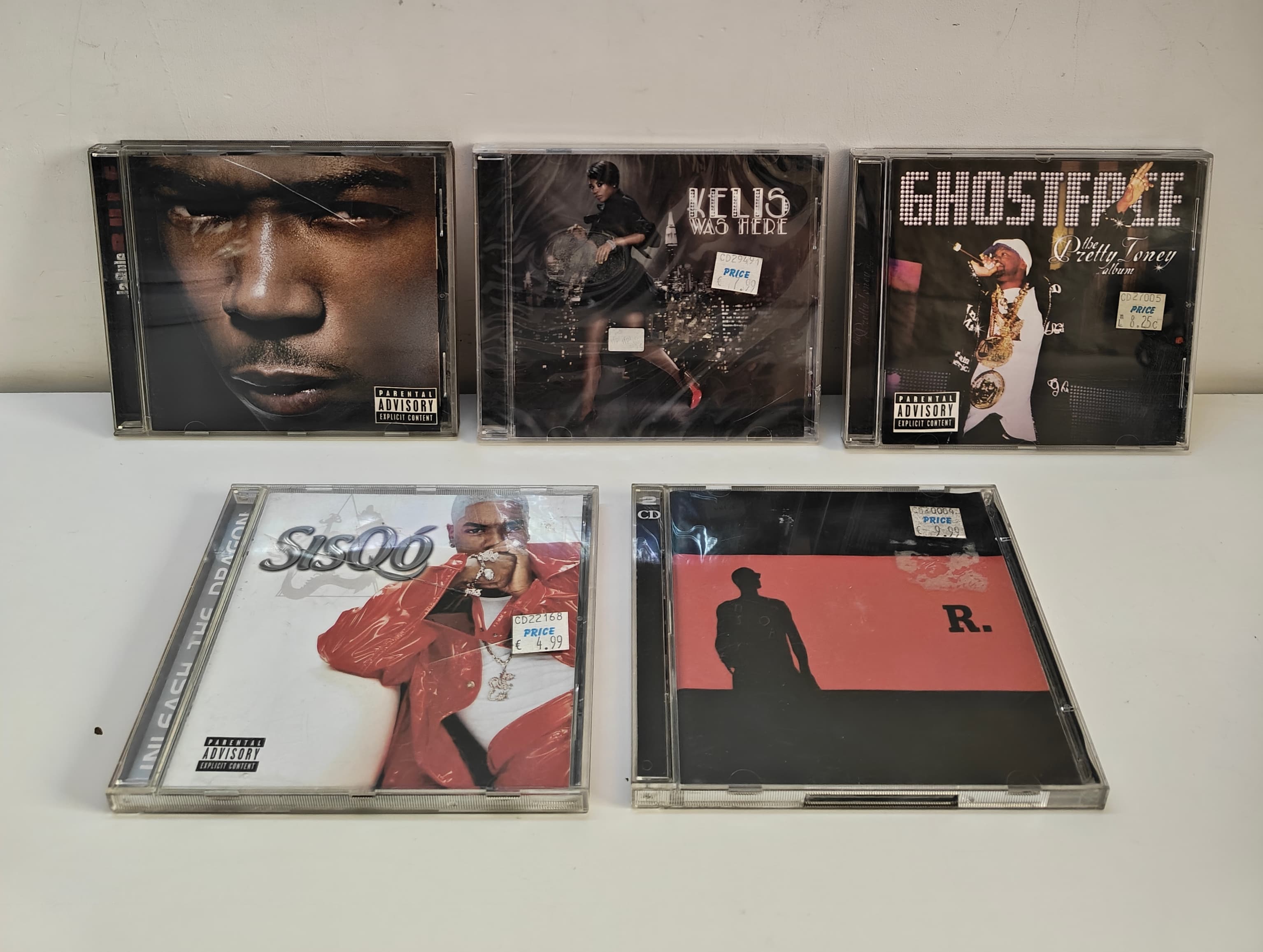 90s/00s Hip-Hop & R&B CD Lot - Ghostface Killah, 50 Cent, Kelis, Sisqo, R. Kelly