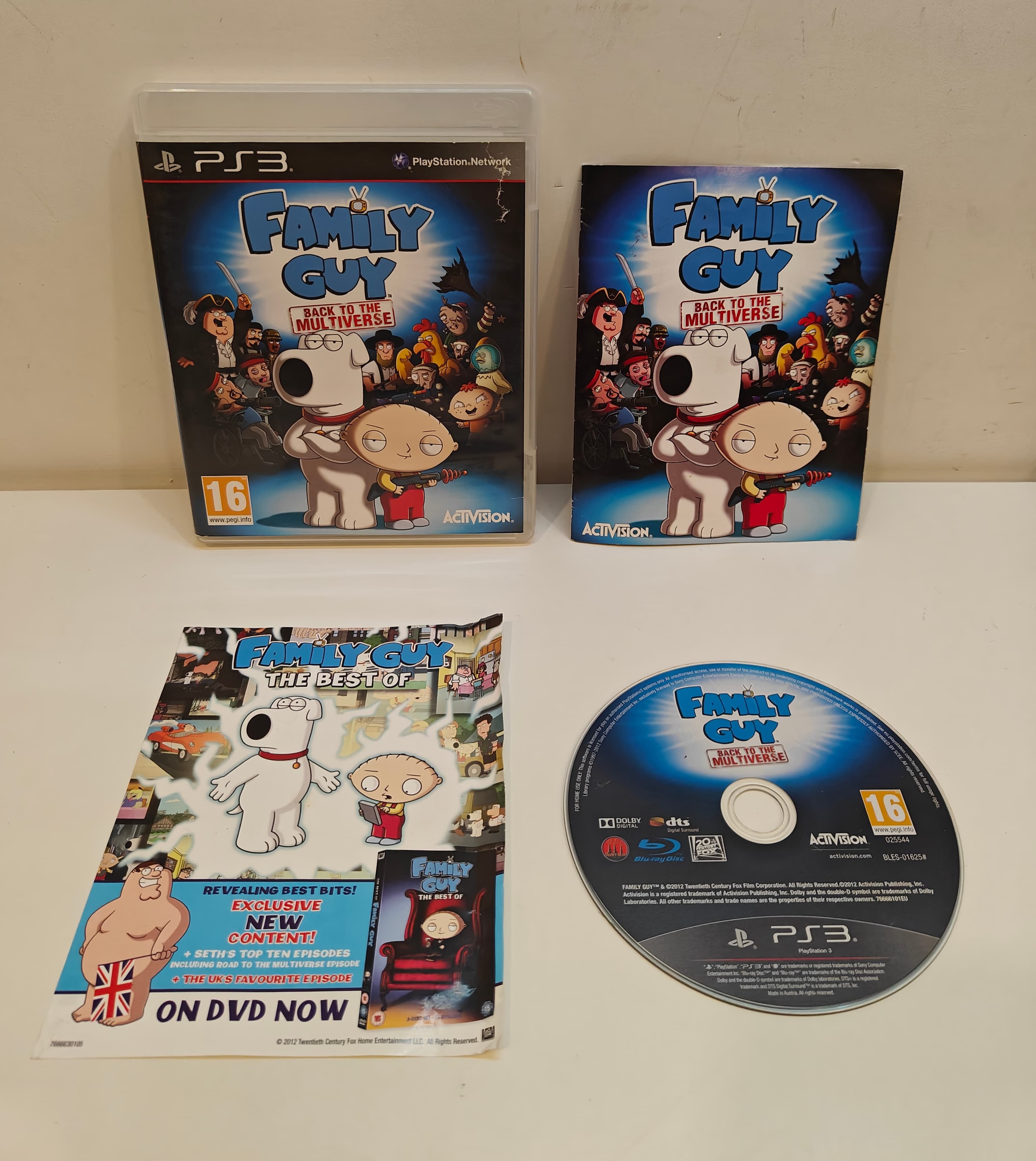 Family Guy: Back To The Multiverse Sony Playstation 3 PS3 Complete PAL
