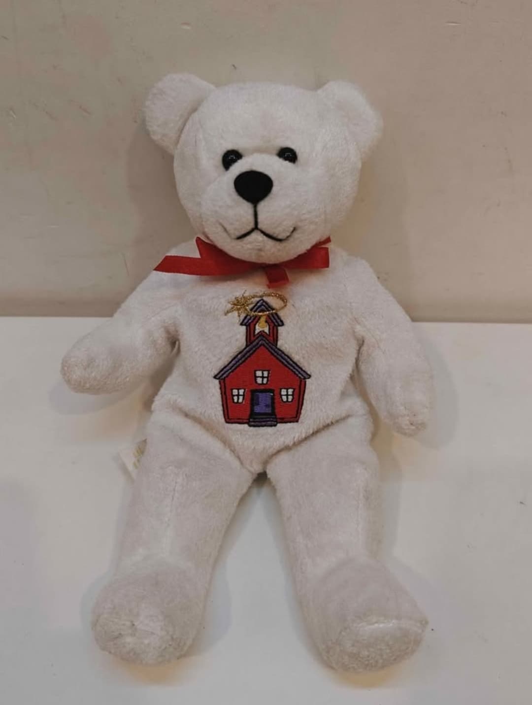 Vintage 2000 Holy Bear ‘God Bless Our School’ 5 inch Plush Toy