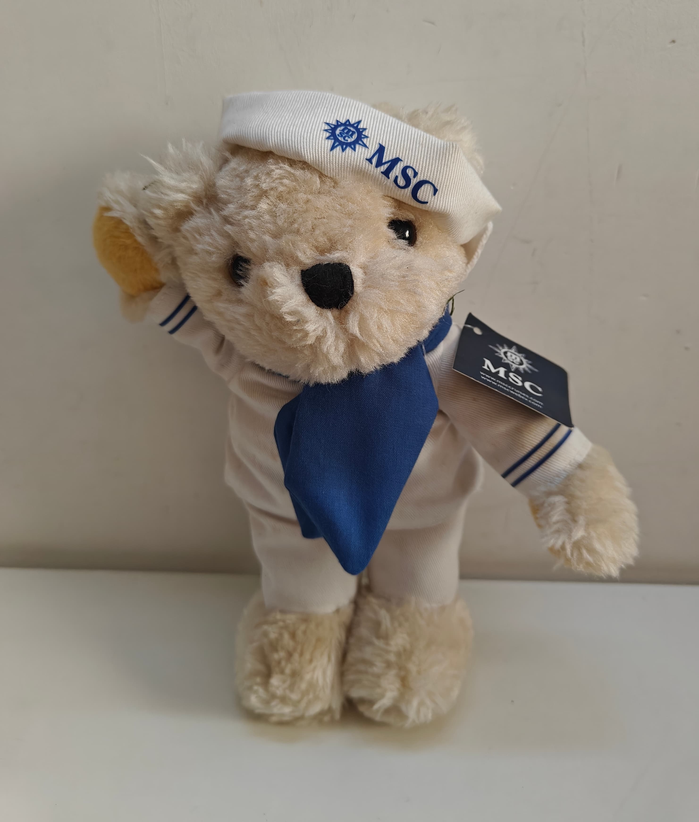 MSC Cruises Sailor Teddy Bear Plush 9” – Nautical Outfit Souvenir