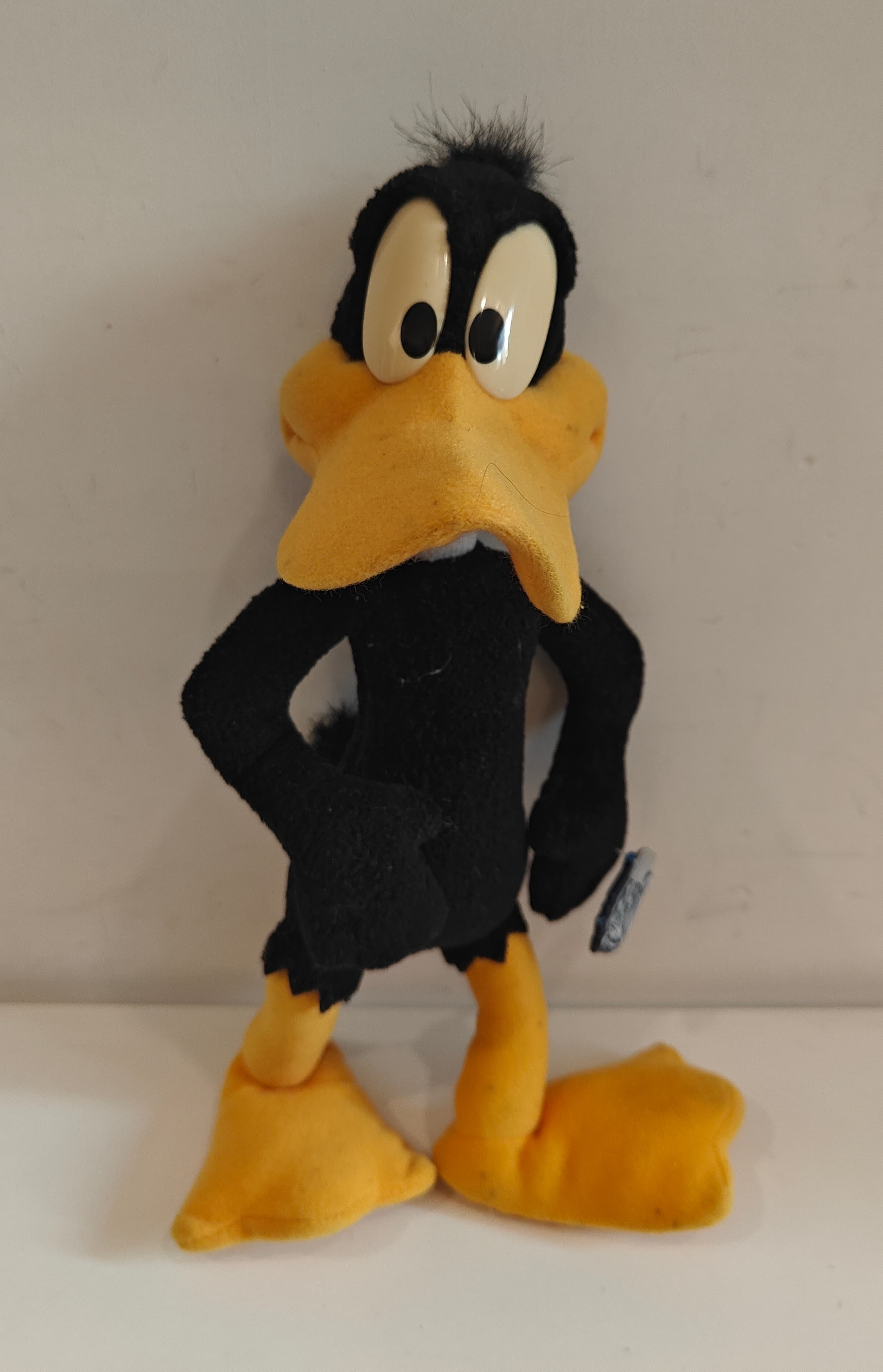 Vintage Looney Tunes Daffy Duck 12" Plush Stuffed Animal Toy 30cm Warner Bros