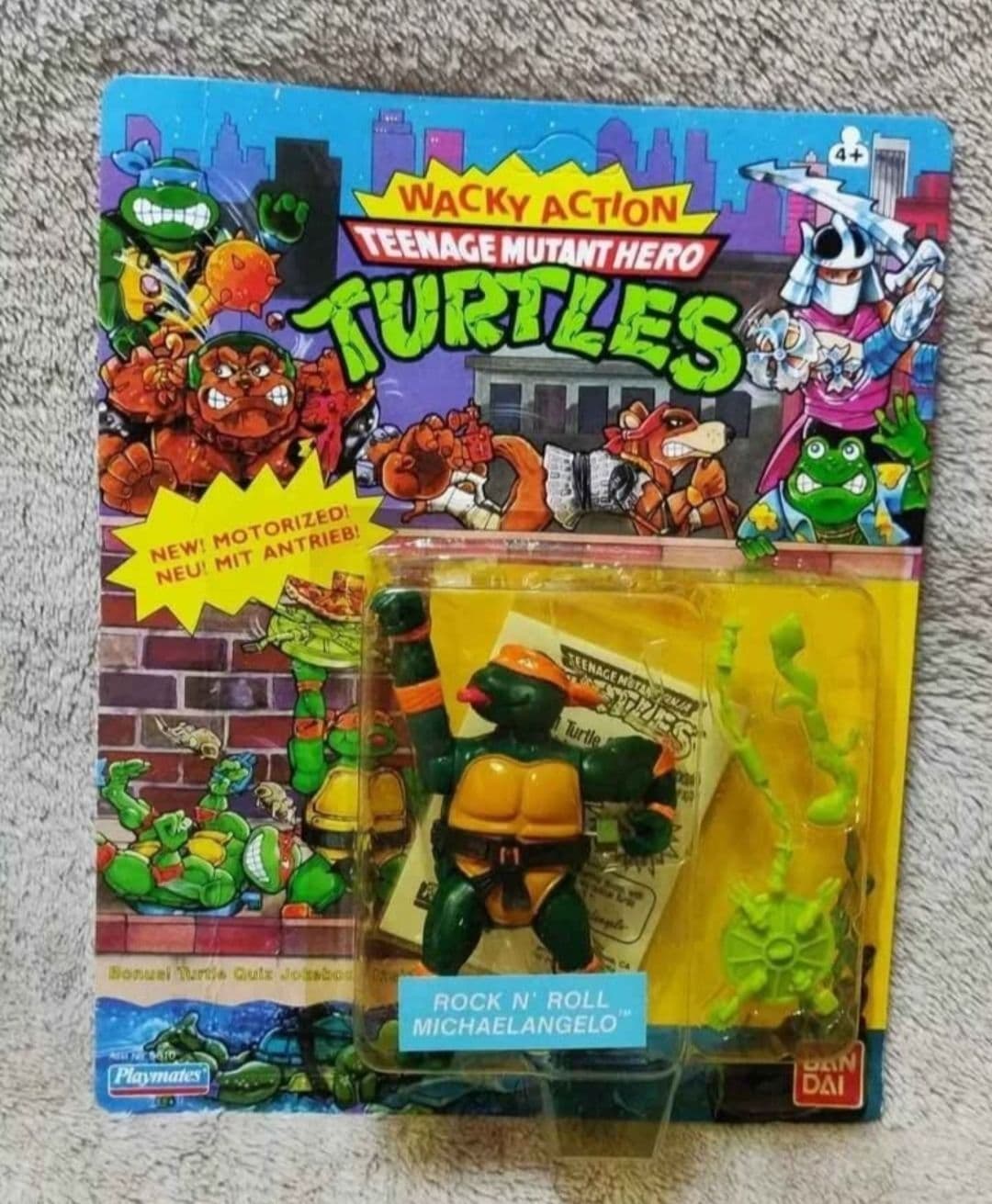 1989 TMNT Bandai Wacky Action Teenage Mutant Hero Turtles Michelangelo