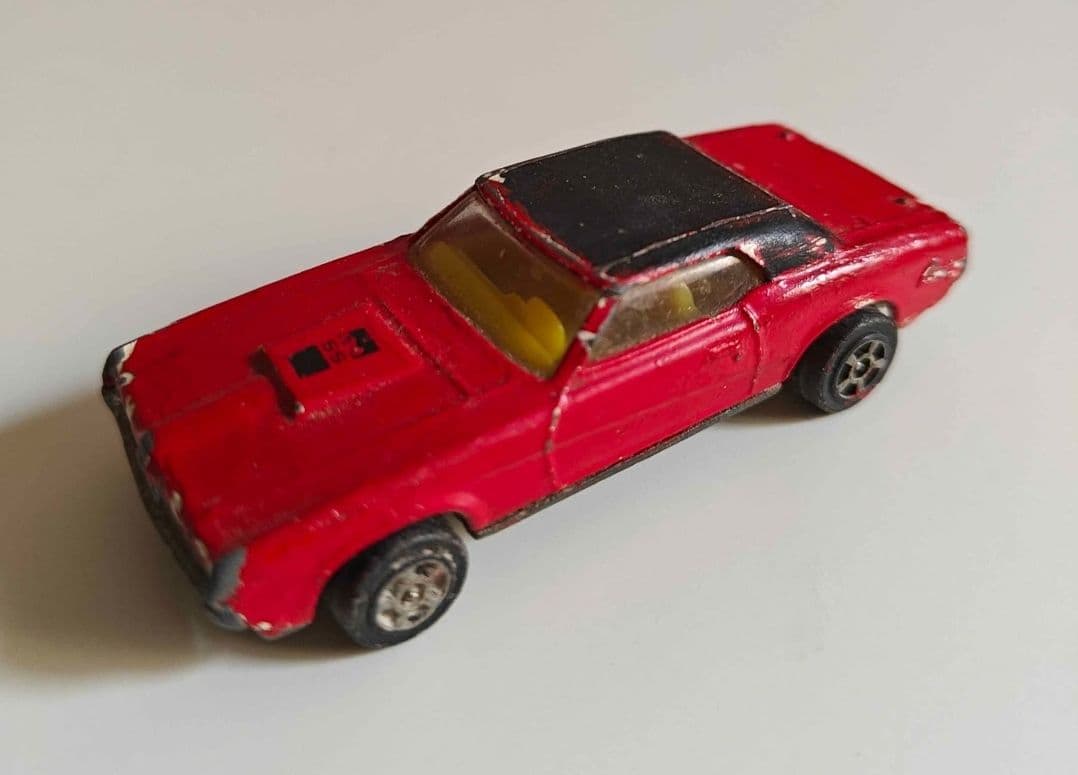 Vintage 1969 Corgi Rockets Mercury Cougar XR7 James Bond 007 OHMSS Die Cast Car