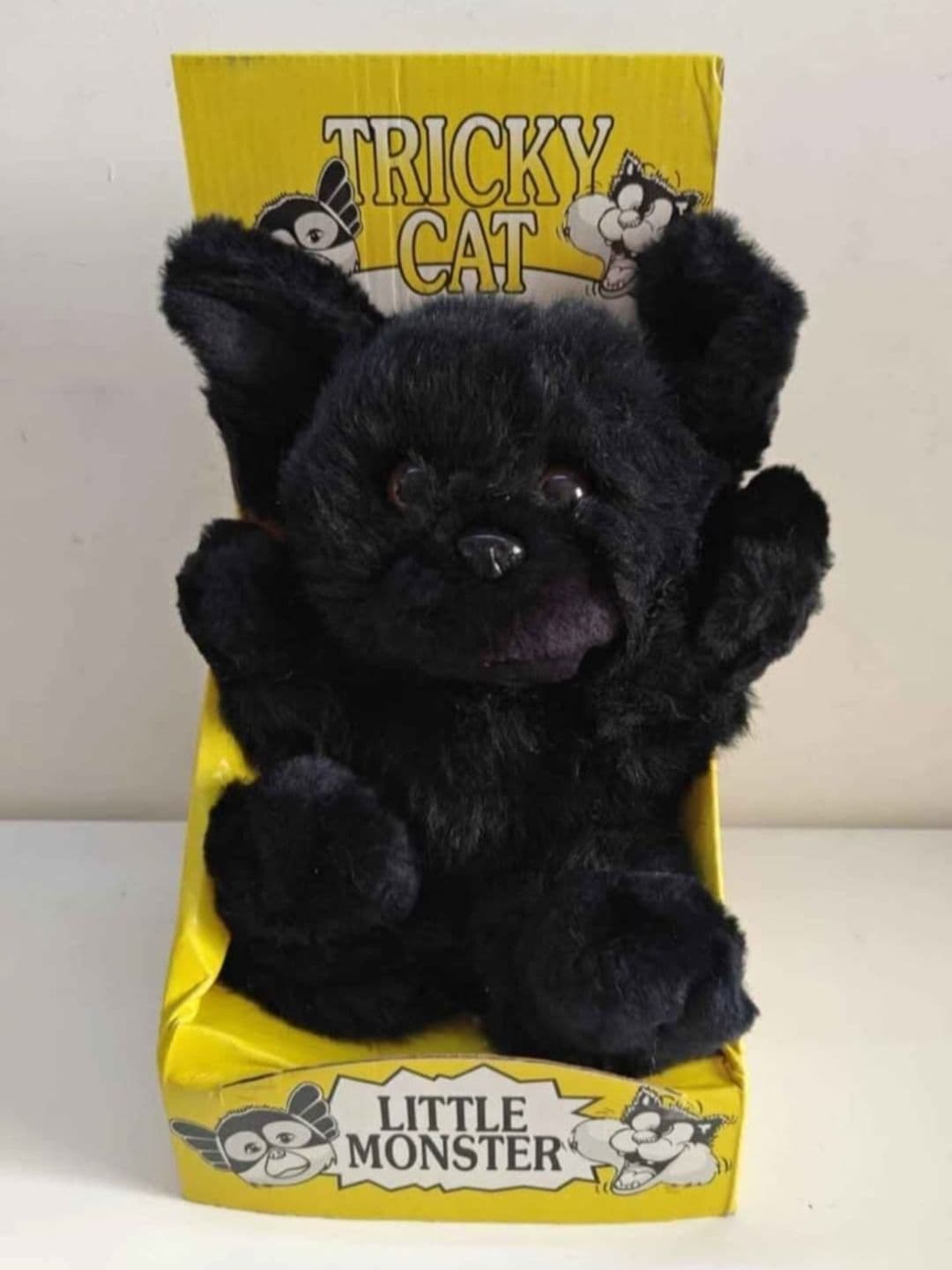 Vintage Little Monster Black Gremlin Knock Off 9" Plush Toy
