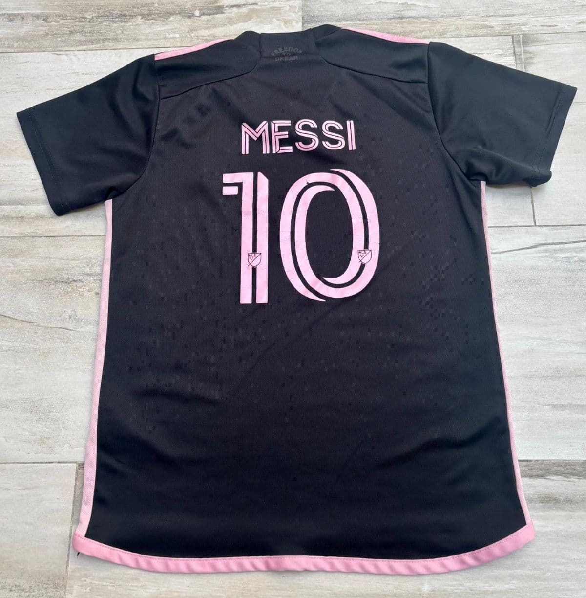 Original Adidas Inter Miami CF Messi 10 Away Jersey Black Shirt Size XS