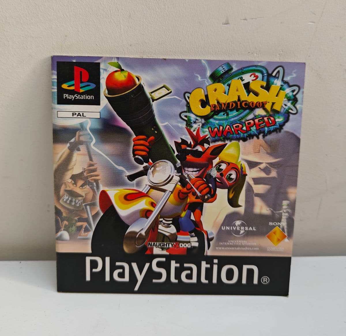 Crash Bandicoot 3 Warped PS1 MANUAL ONLY PlayStation 1 Booklet Game Guide