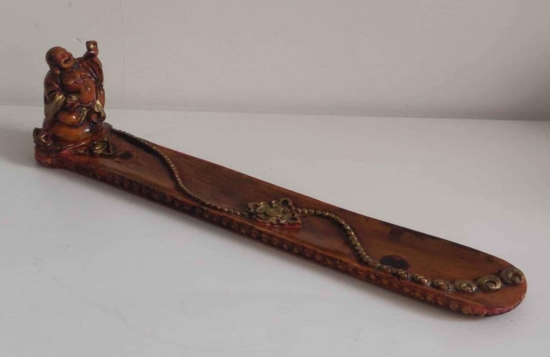 Resin Buddha Incense Burner 11 inches