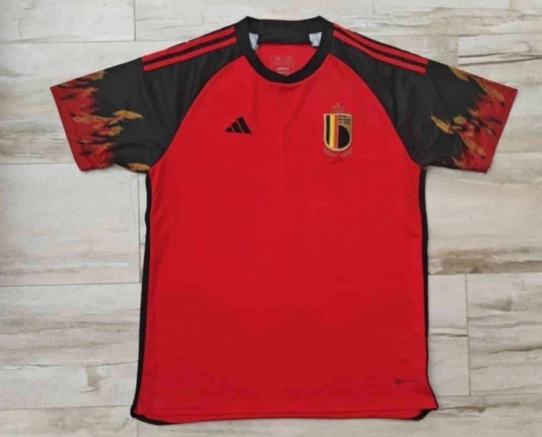 adidas 2022 FIFA World Cup Belgium Home Football Shirt Size 3XL