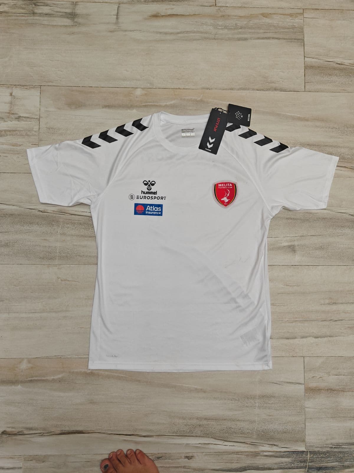 Melita FC Football Shirt Size M NWT Hummel Malta Soccer Jersey Eurosport Atlas