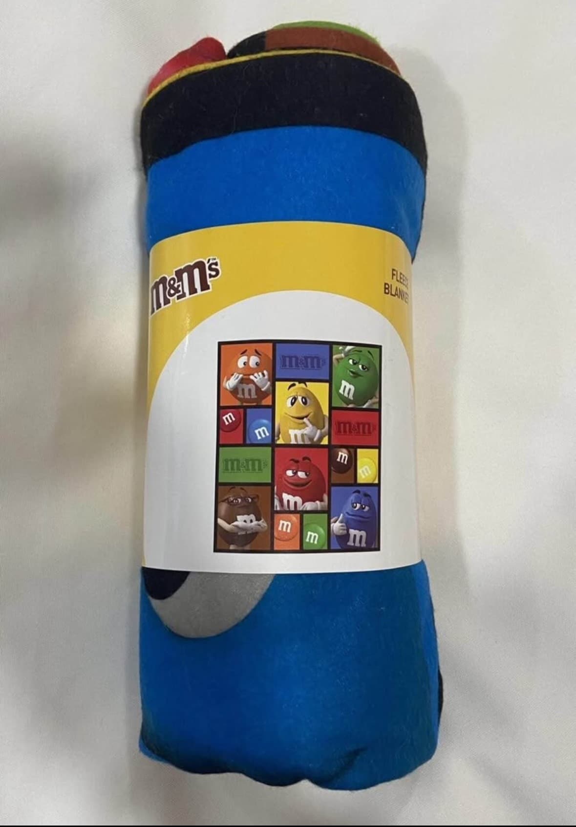 M&Ms Chocolate Fleece Blanket - Size 127cm x 152.4cm