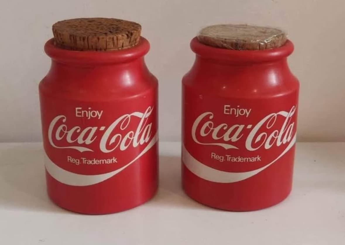 Set of 2 Coca Cola Jars