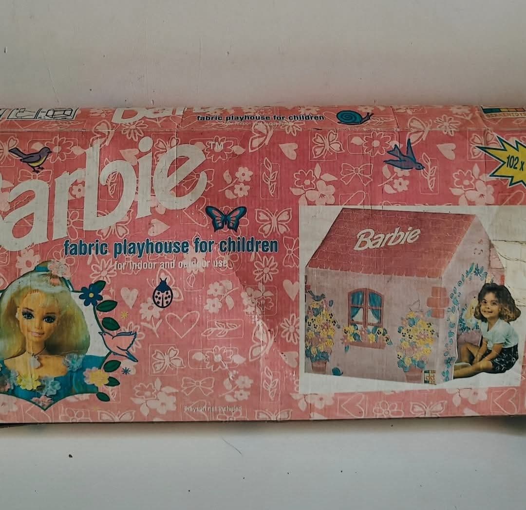 Vintage Barbie Fabric House for Children for Indoor and Outdoor Use 102 by 76 by 102cm NEW