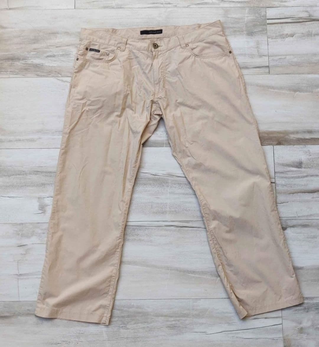 Calvin Klein Jeans Chino Pants CK Sand Colour W38 - L34