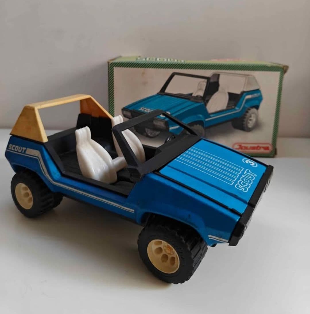 Vintage Joustra Scout Metal Car in Original Box