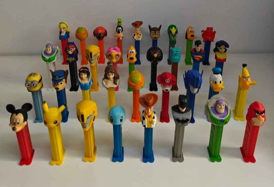 Lots of 35 PEZ Dispensers Pokemon Disney Toy Story Angry Birds etc