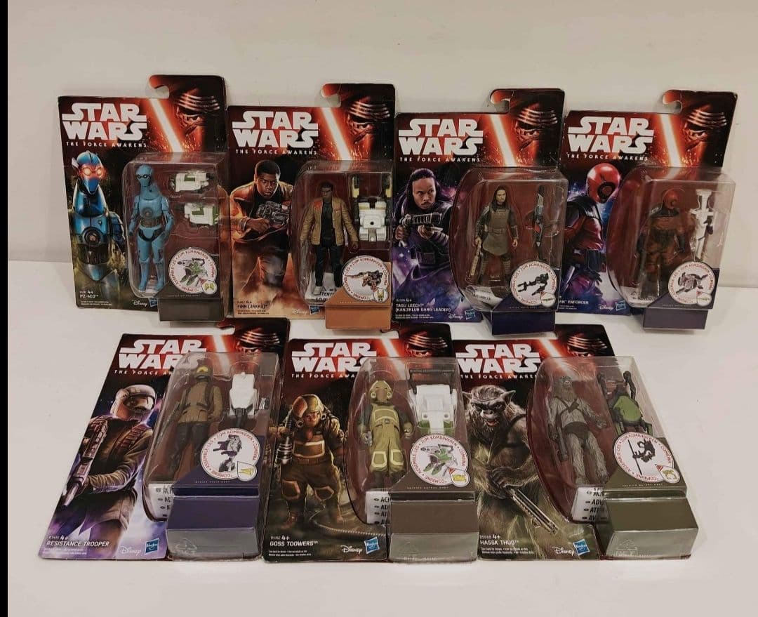 Lot of 7 Star Wars 4" Figures The Force Awakens Series