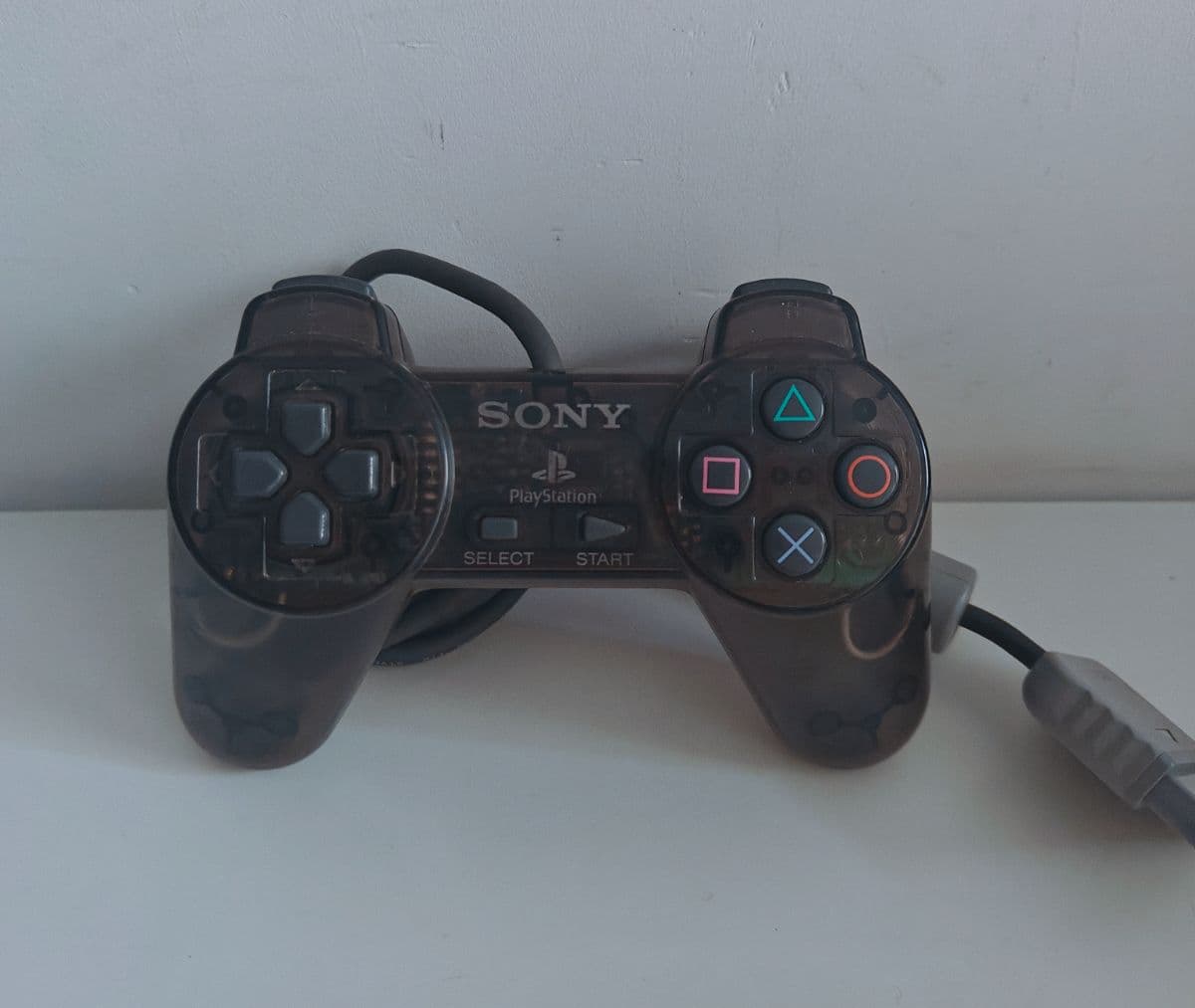 OEM Sony PlayStation 1 PS1 Controller Gamepad Smoke Transparent Clear SCPH-1080