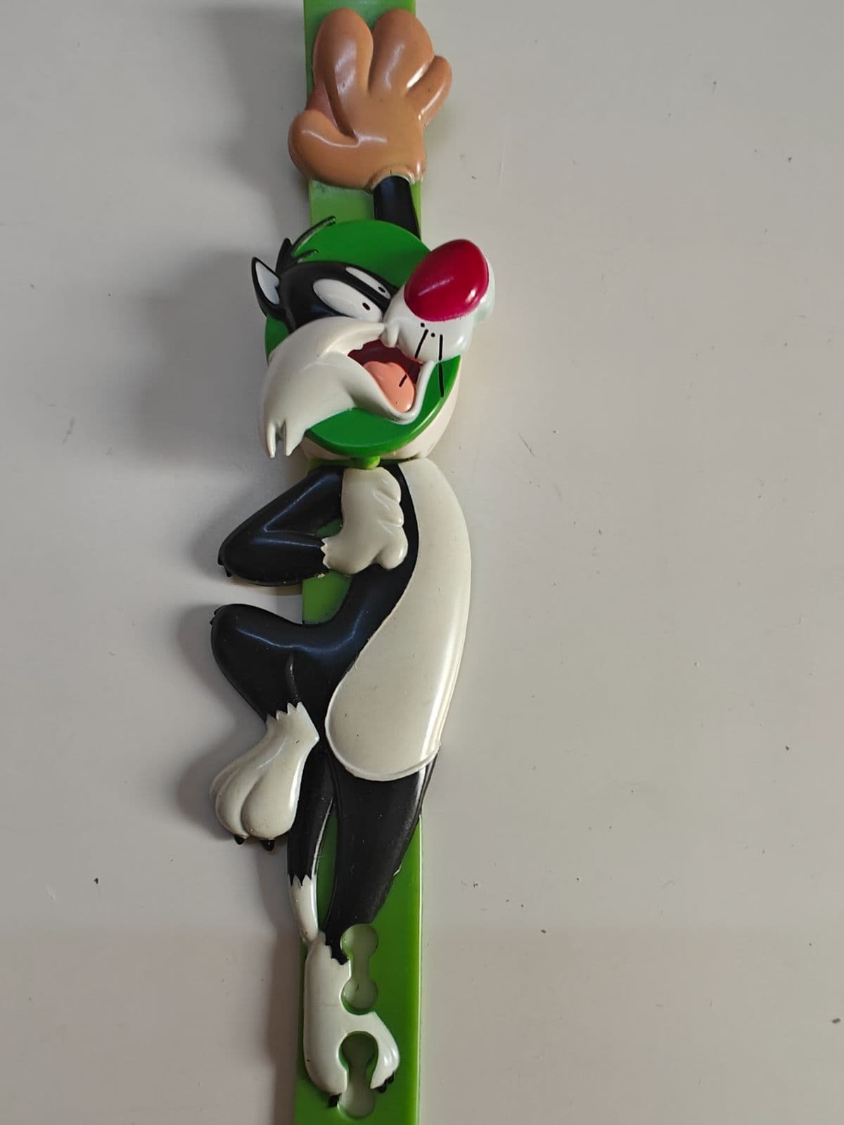 Vintage 1998 Warner Bros Looney Tunes Sylvester Cat Kids Quartz Watch WORKS