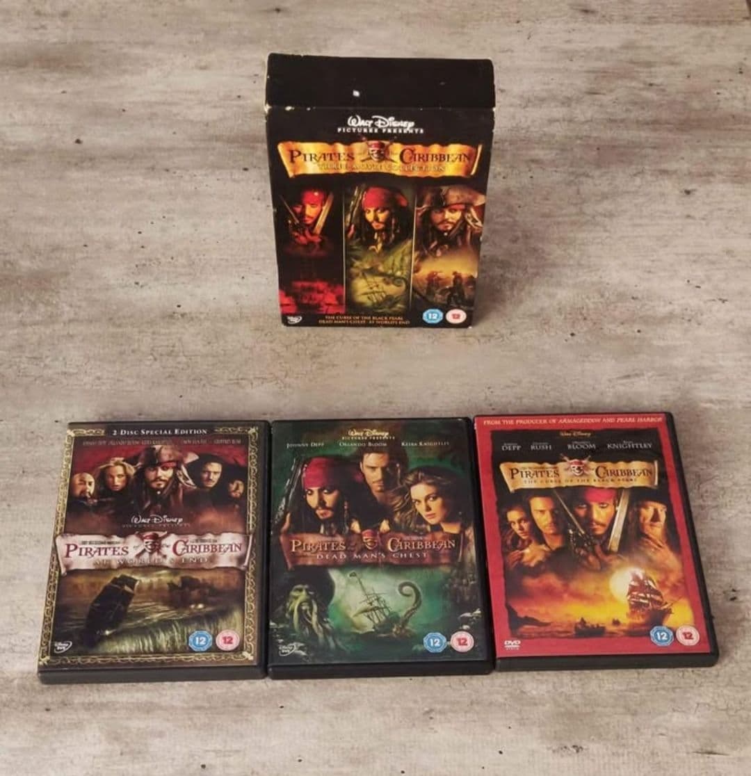 Pirates of the Carrabean Three Movie Collection DVD