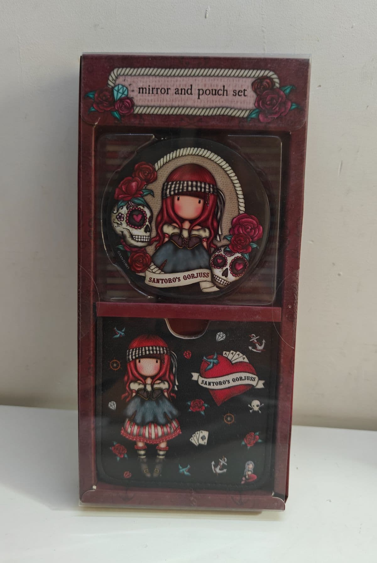 Santoro Gorjuss Mary Rose Compact Vanity Mirror and Case Set Brand New Sealed
