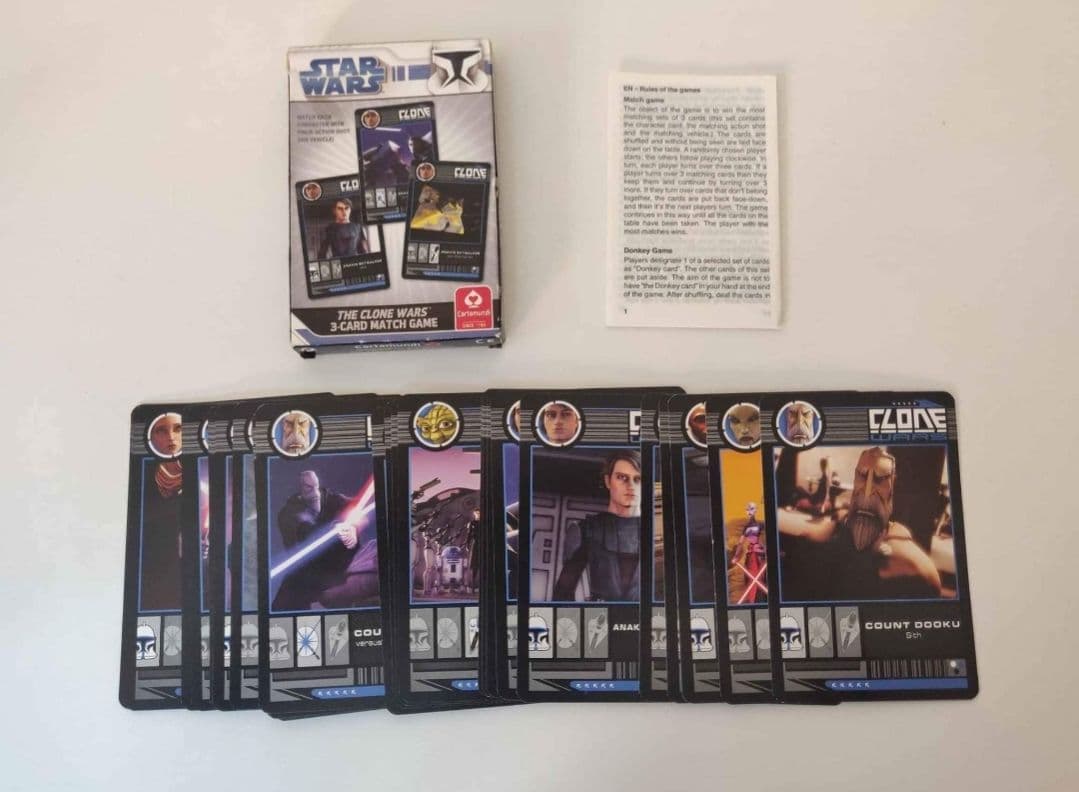 Star Wars The Clone Wars 3-Card Match Game