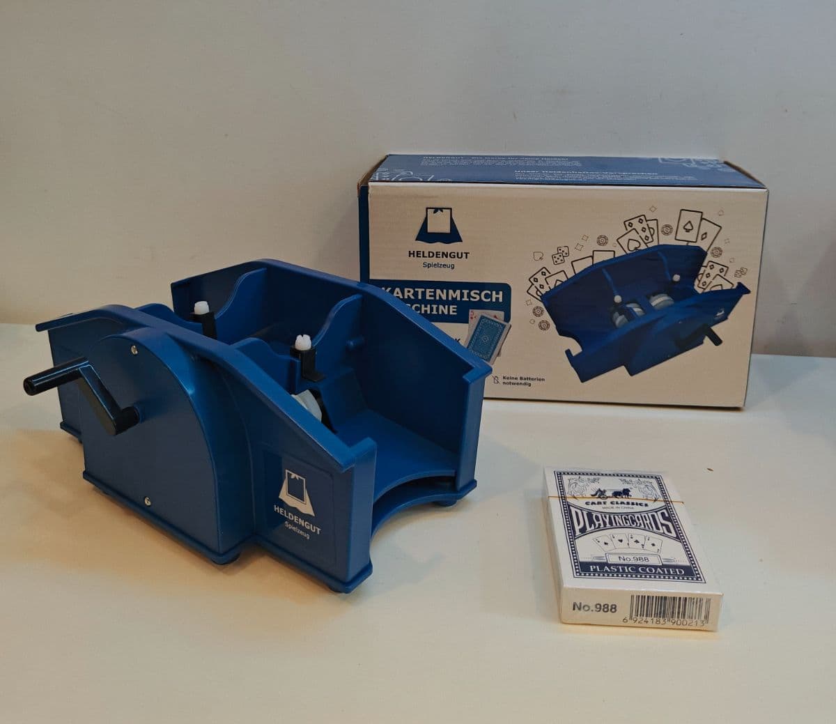 HELDENGUT Manual Card Shuffler with Hand Crank