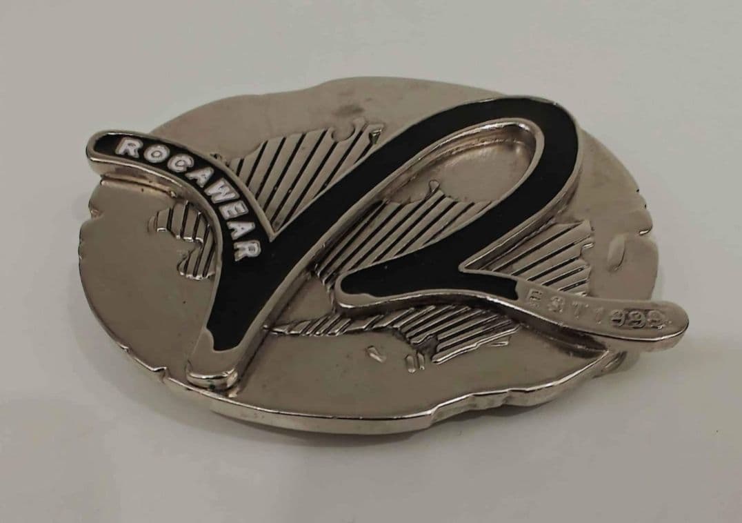 Rocawear Hip Hop Rap Silver Plated Belt Buckle