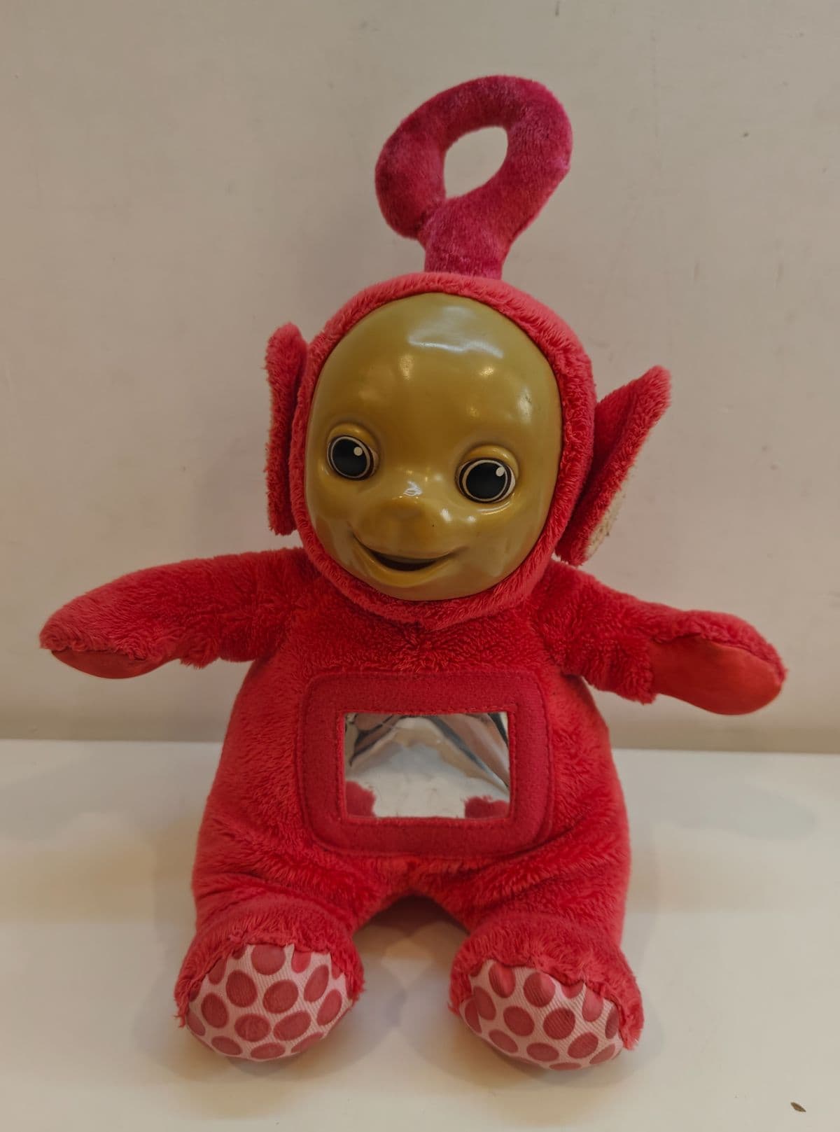 Vintage 1996 Teletubbies Po Plush Toy (Tomy) - Mirror Tummy