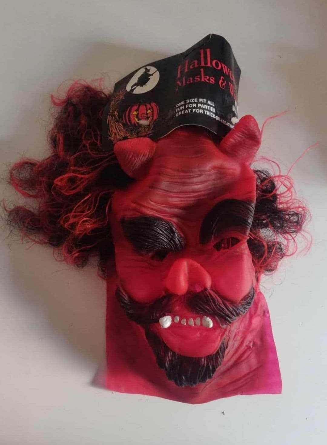 NEW Vintage Halloween Devil Mask