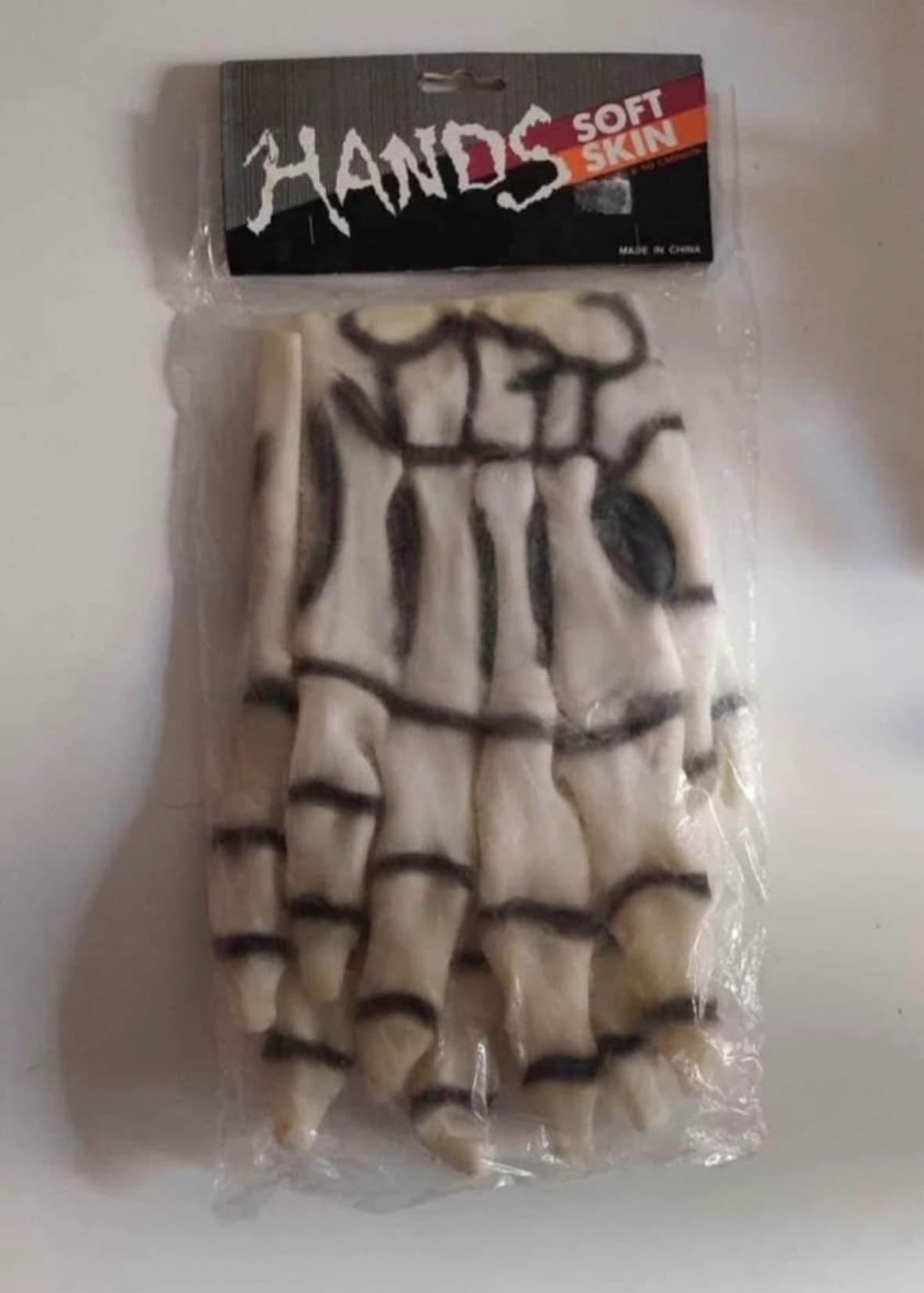 Halloween Skeleton Rubber Hands for Adults