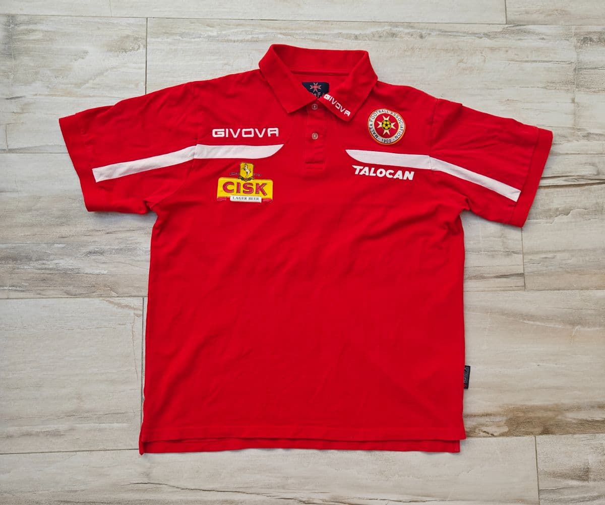 Malta National Football Team Staff Presentation Polo Shirt Givova Size L Cisk