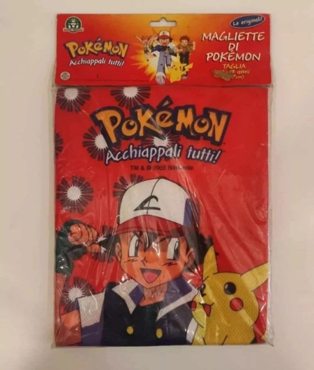 RARE NEW SEALED Pokemon Shirt 2000 Size for 12/13 yrs 152cm